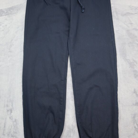 American BAZI Pants Womens M Navy Blue High Rise Slash Pocket Drawstring Jogger - Picture 15 of 16